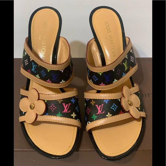 Louis Vuitton Monogram Multicolor Sandal 41 - Picture 2 of 6